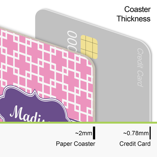 Linked Squares Coaster Thickness