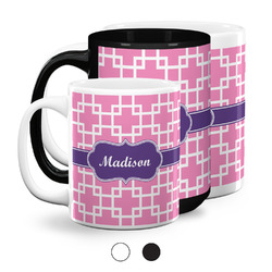 Linked Squares Coffee Mug (Personalized)