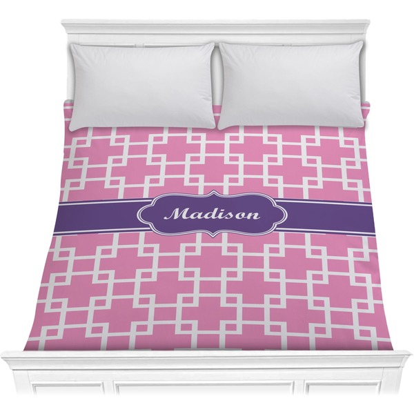 Custom Linked Squares Comforter - Full / Queen (Personalized)