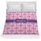 Linked Squares Comforter - Full / Queen (Personalized)