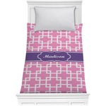 Linked Squares Comforter - Twin XL (Personalized)