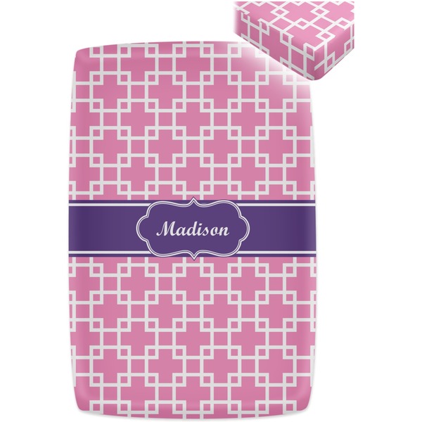 Linked Squares Crib Fitted Sheet - Apvl