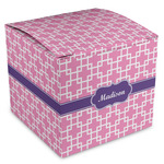 Linked Squares Cube Favor Gift Boxes (Personalized)