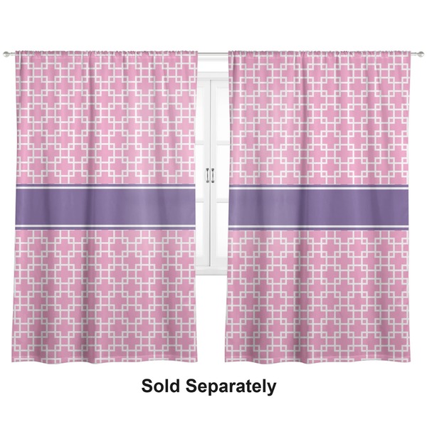 Custom Linked Squares Curtain Panel - Custom Size