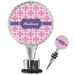 Linked Squares Wine Bottle Stopper (Personalized)