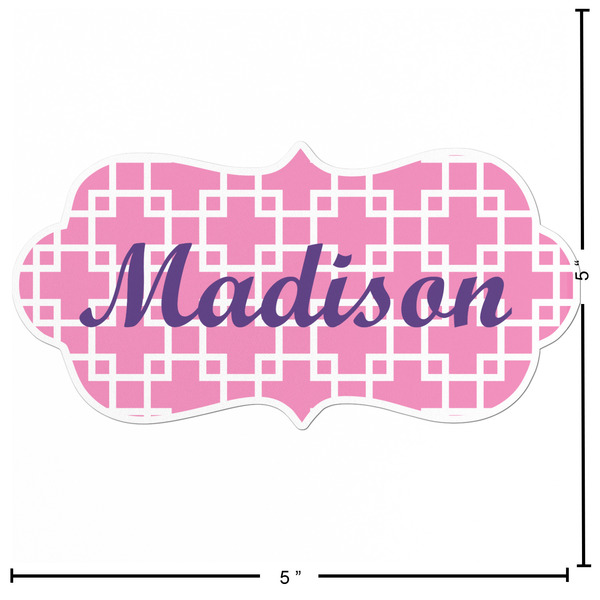 Linked Squares Custom Shape Iron On Patches - L - APPROVAL