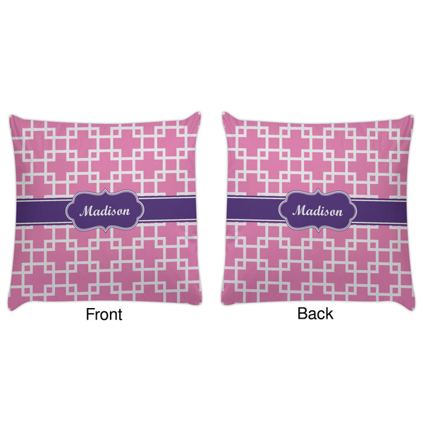 Linked Squares Decorative Pillow Case - Approval