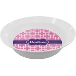 Linked Squares Melamine Bowl (Personalized)