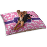 Linked Squares Dog Bed - Small w/ Name or Text