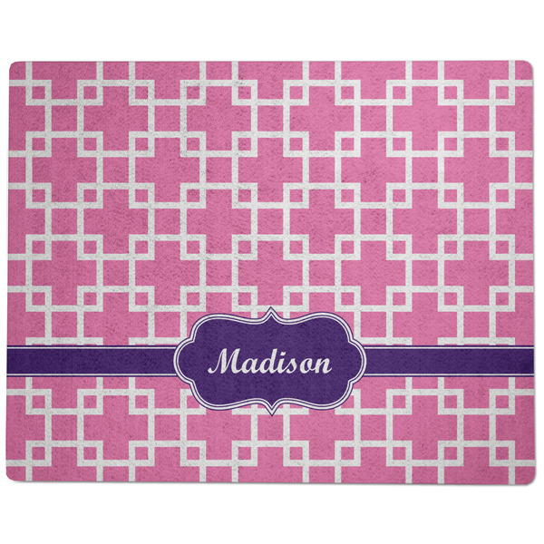 Linked Squares Dog Food Mat - Large without Bowls