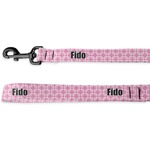 Linked Squares Deluxe Dog Leash - 4 ft (Personalized)