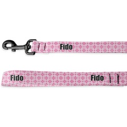 Linked Squares Deluxe Dog Leash - 4 ft (Personalized)