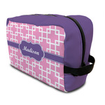 Linked Squares Toiletry Bag / Dopp Kit (Personalized)
