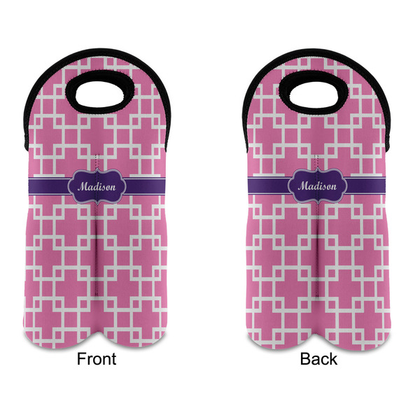 Linked Squares Double Wine Tote - APPROVAL (new)