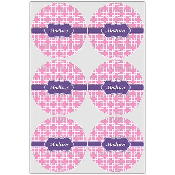 Linked Squares Drink Topper - Large - Set of 6