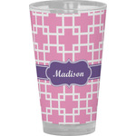 Linked Squares Pint Glass - Full Color (Personalized)