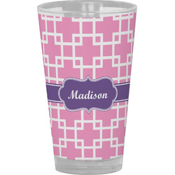 Linked Squares Pint Glass - Full Color (Personalized)
