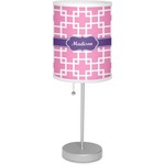 Linked Squares Lamp with Drum Shade (Personalized)