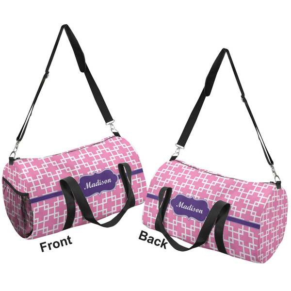 Linked Squares Duffle bag large front and back sides