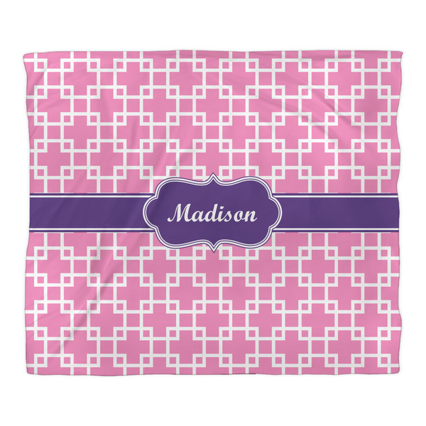 Linked Squares Duvet Cover - King - Front