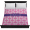 Linked Squares Duvet Cover - Queen - On Bed - No Prop