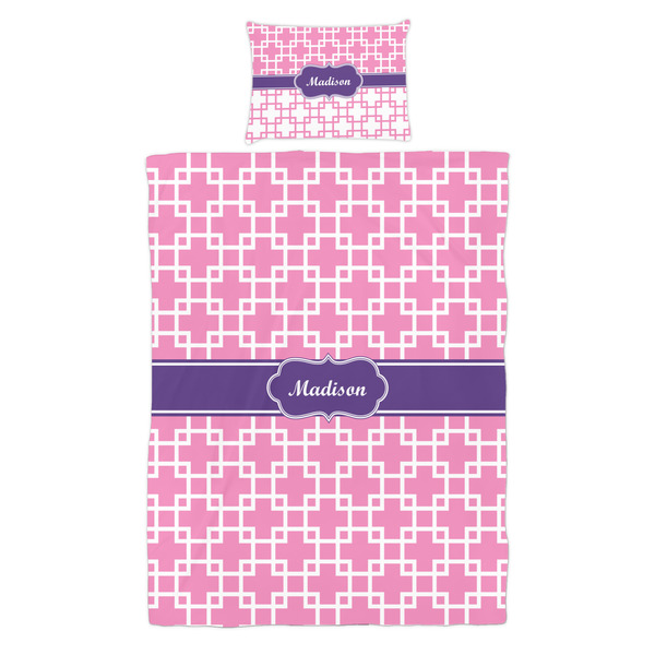 Linked Squares Duvet Cover Set - Twin - Alt Approval