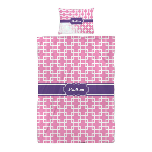 Linked Squares Duvet Cover Set - Twin XL - Alt Approval