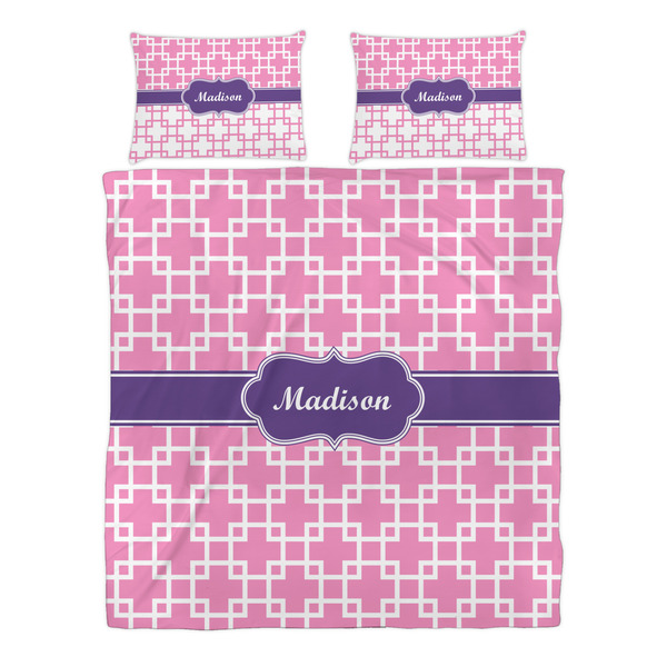 Linked Squares Duvet cover Set - Queen - Alt Approval