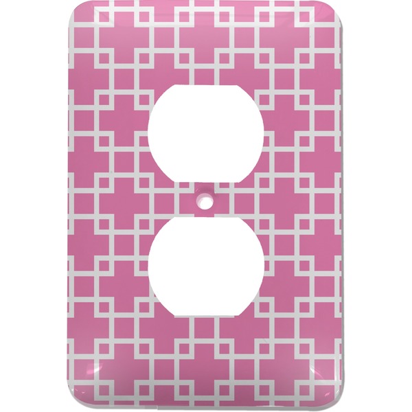 Custom Linked Squares Electric Outlet Plate
