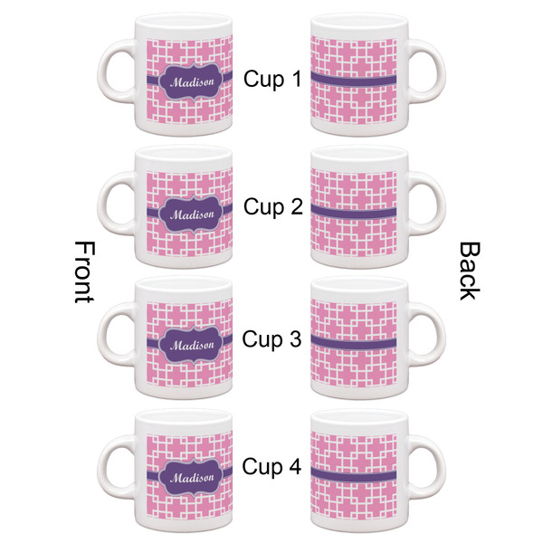 Linked Squares Espresso Cup Set of 4 - Apvl