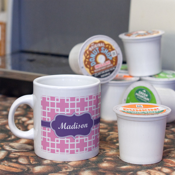 Linked Squares Espresso Cup - Single Lifestyle