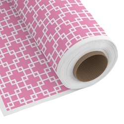 Linked Squares Fabric by the Yard - Spun Polyester Poplin