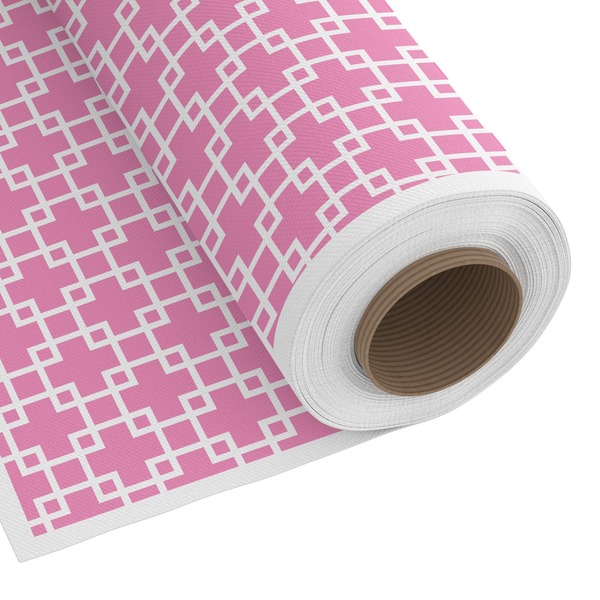 Custom Linked Squares Fabric by the Yard - Spun Polyester Poplin