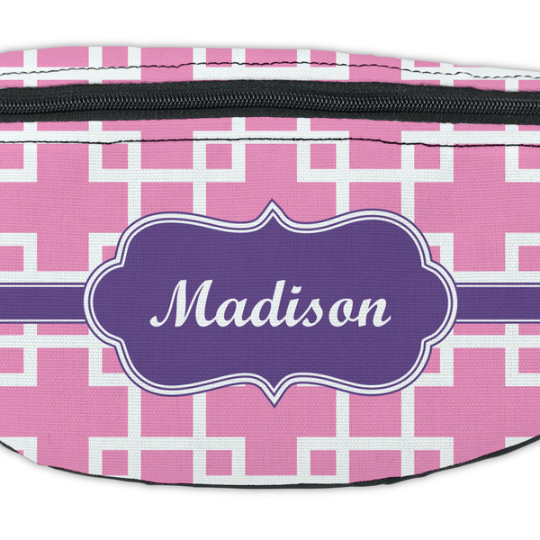 Linked Squares Fanny Pack - Closeup
