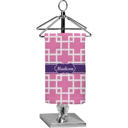 Linked Squares Finger Tip Towel - Full Print (Personalized)