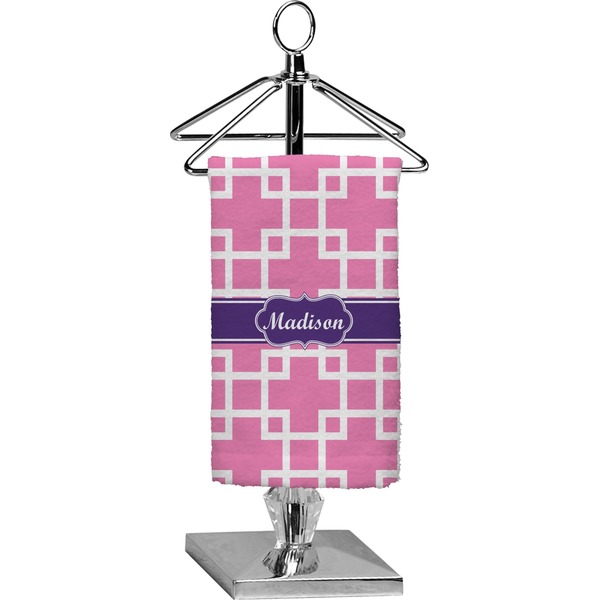 Custom Linked Squares Finger Tip Towel - Full Print (Personalized)
