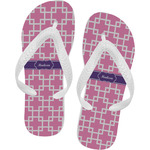 Linked Squares Flip Flops - XSmall (Personalized)