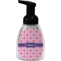 Linked Squares Foam Soap Bottle - Black (Personalized)