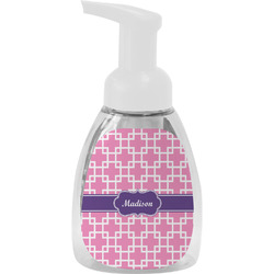 Linked Squares Foam Soap Bottle - White (Personalized)