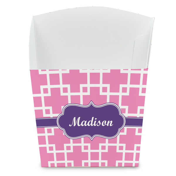 Custom Linked Squares French Fry Favor Boxes (Personalized)