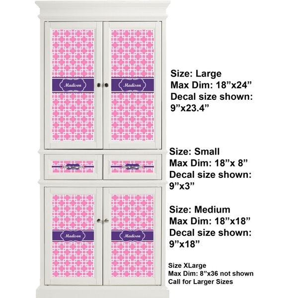 Linked Squares Full Cabinet (Show Sizes)