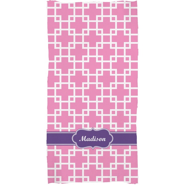 Linked Squares Full Sized Bath Towel - Apvl