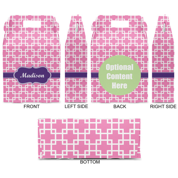 Linked Squares Gable Favor Box - Approval