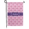 Linked Squares Small Garden Flag - Double Sided w/ Name or Text