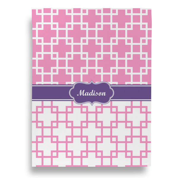 Linked Squares Garden Flags - Large - Double Sided - BACK