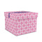 Linked Squares Gift Boxes with Lid - Canvas Wrapped - Medium - Front/Main