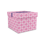 Linked Squares Gift Box with Lid - Canvas Wrapped - Small (Personalized)