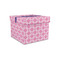 Linked Squares Gift Boxes with Lid - Canvas Wrapped - Small - Front/Main