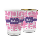 Linked Squares Glass Shot Glass - 1.5 oz (Personalized)