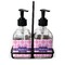 Linked Squares Glass Soap Lotion Bottle